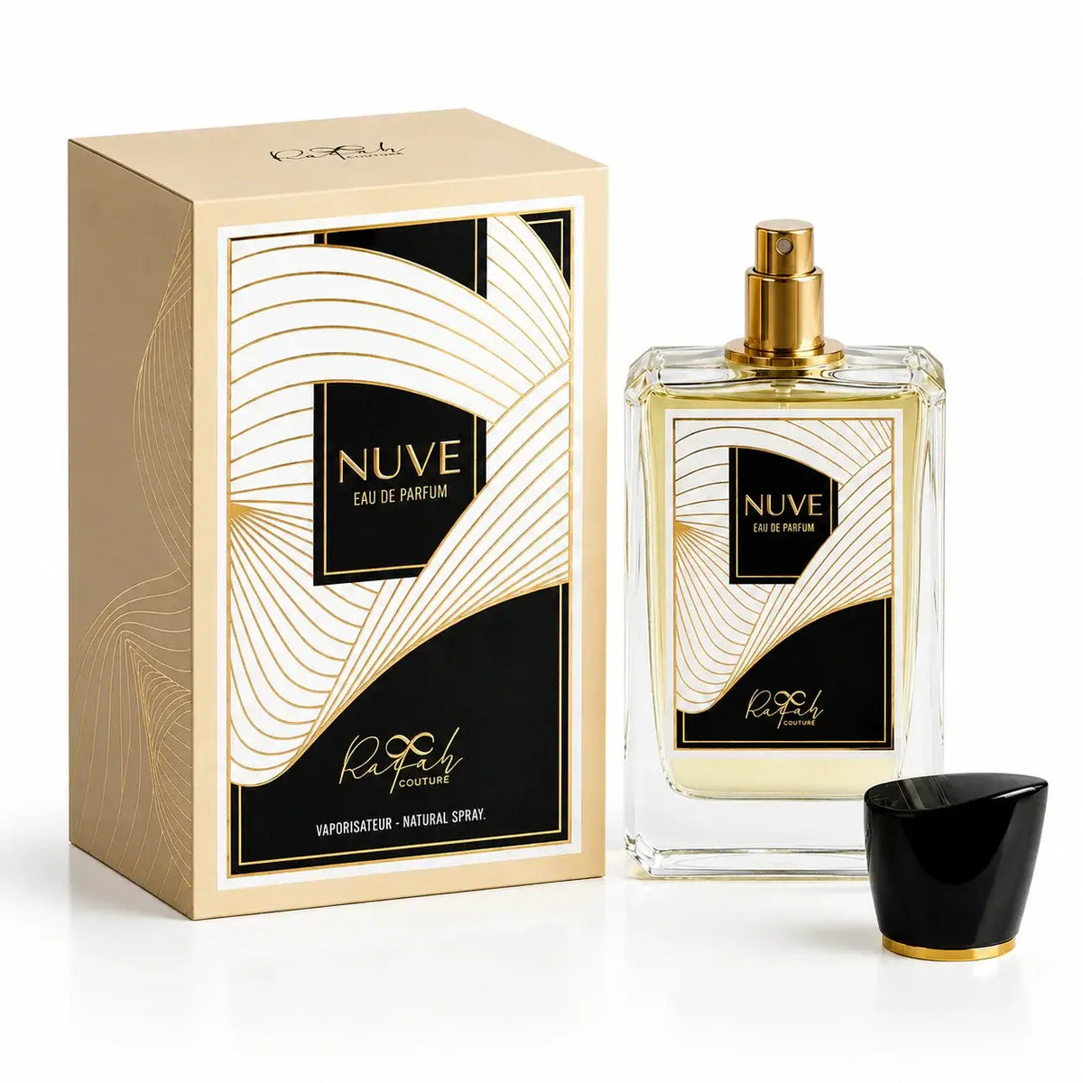NUVE Eau De Parfum bottle with minimalist label.
